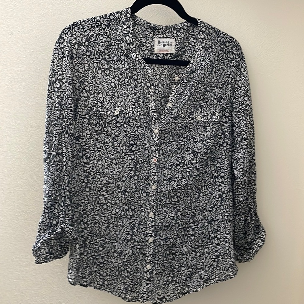 Holding Horses light cotton button down shirt